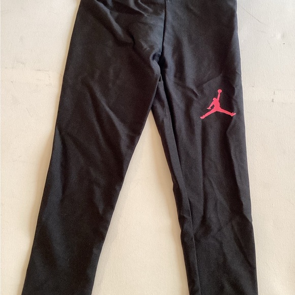 Jordan Other - Jordan Kids Black Leggings with Pink Logo